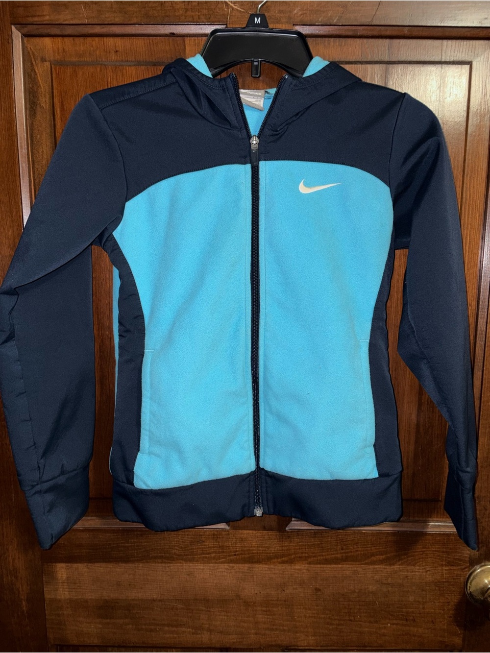 Nike Mixed Media Full Zip Hoodie